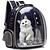 Mochila Bolsa Santino PET JOY Com Visor Poliéster Cachorro gato Original Viagem